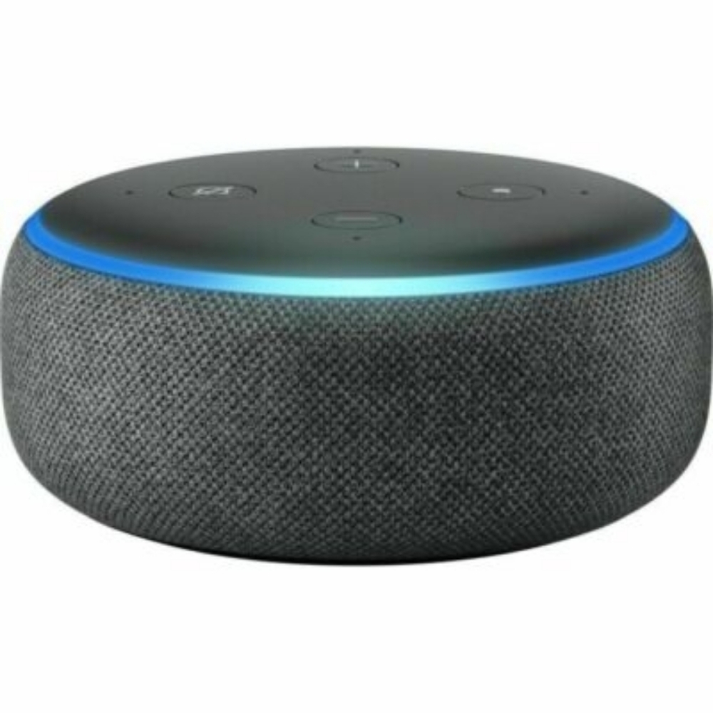 Amazon Echo Dot - Black with Blue Accent